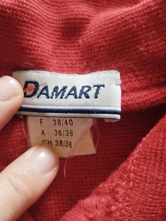Polo feminino vermelho, Damart, lã, T38/40 – photo 6